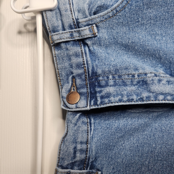 Blue Skinny Distressed Jeans with Fading - Picture 2 of 4